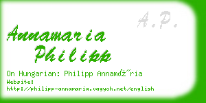 annamaria philipp business card